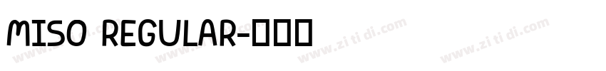 MISO REGULAR字体转换